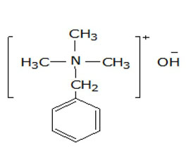 芐基三甲基氫氧化銨 ，40%（甲醇溶液）